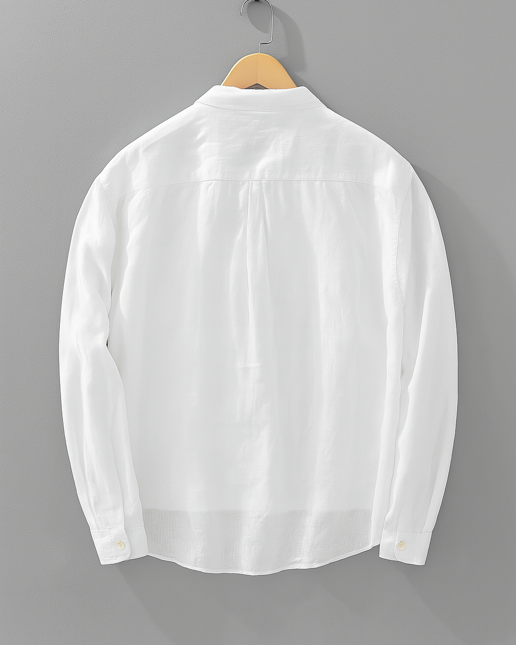Casual Heren Lange Mouw Katoen-Linnen Shirt – Lichtgewicht, Comfortabel & Modern