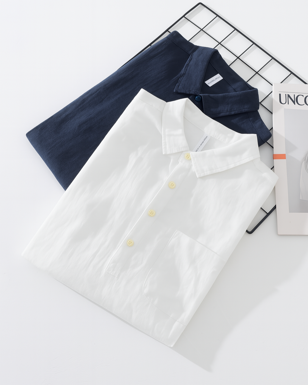 Casual Heren Lange Mouw Katoen-Linnen Shirt – Lichtgewicht, Comfortabel & Modern
