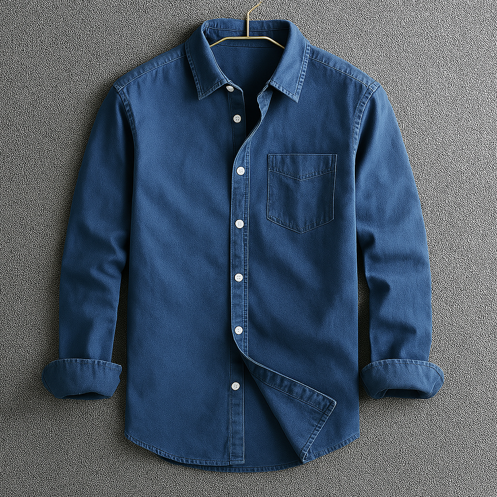 Signature overhemd voor heren – Premium katoenen shirt met moderne pasvorm