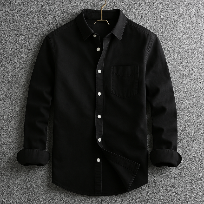 Signature overhemd voor heren – Premium katoenen shirt met moderne pasvorm