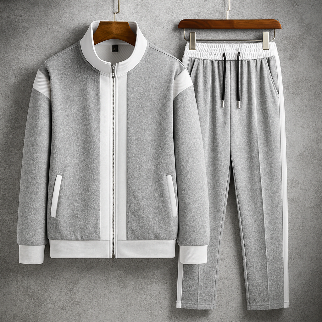 Premium Tracksuit voor Heren – Comfortabele Trainingsset met Stijlvolle Details