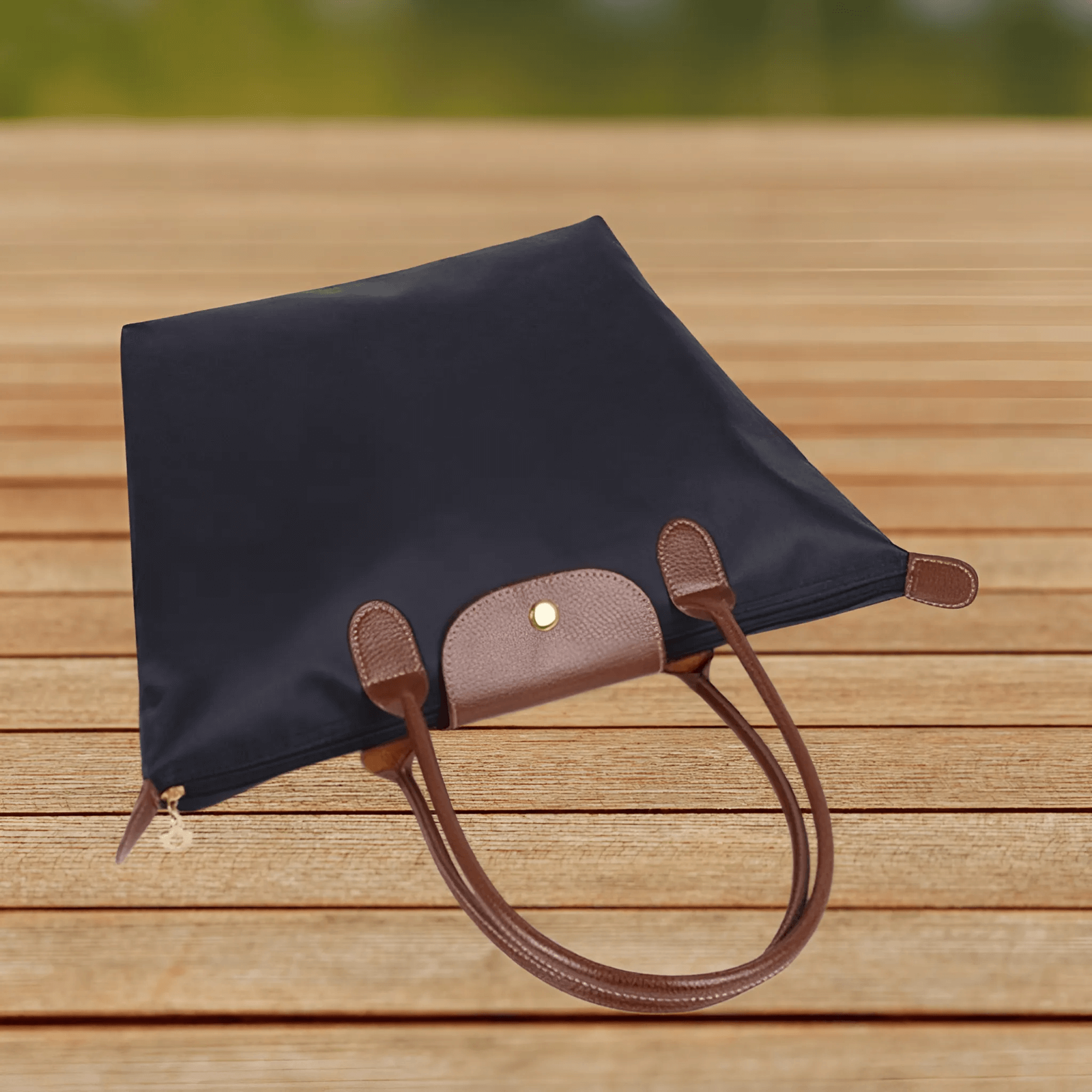 Chique Schoudertas van Luxe Oxford met Leren Details – Elegant, Duurzaam & Functioneel Ontwerp