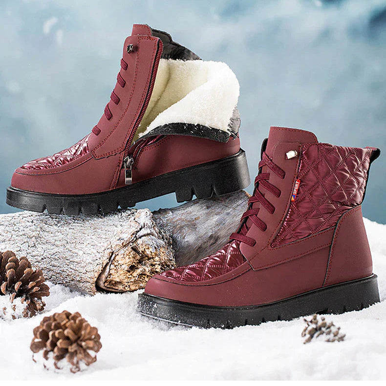Comfortabele Warme Laarzen Dames met Zachte Binnenvoering voor Koud Weer - Trendy en Duurzaam 1