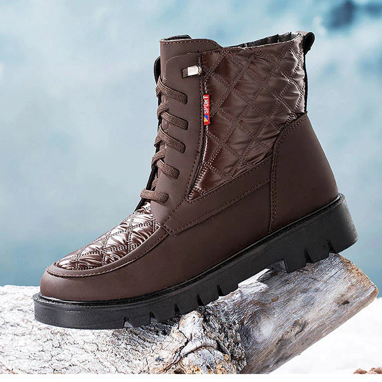 Comfortabele Warme Laarzen Dames met Zachte Binnenvoering voor Koud Weer - Trendy en Duurzaam 4