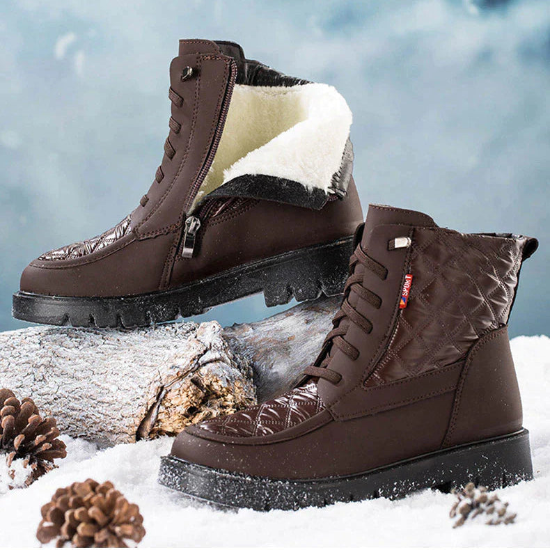 Comfortabele Warme Laarzen Dames met Zachte Binnenvoering voor Koud Weer - Trendy en Duurzaam 5