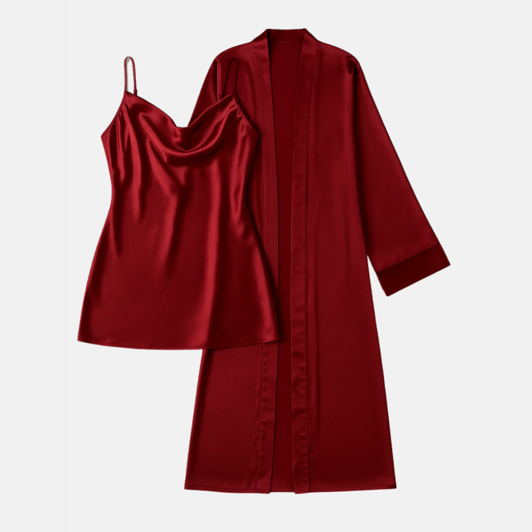 2-Delige Dames Pyjamaset – Zachte & Elegante Loungewear voor Valentijn en Dagelijks Comfort