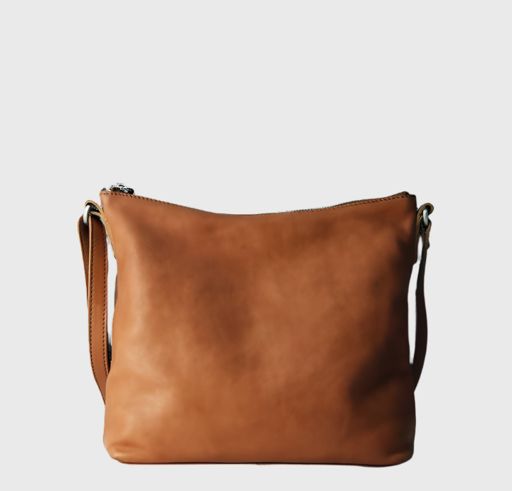 Leren Schoudertas van Topkwaliteit – Slanke, Compacte Crossbody voor Dagelijks Gebruik