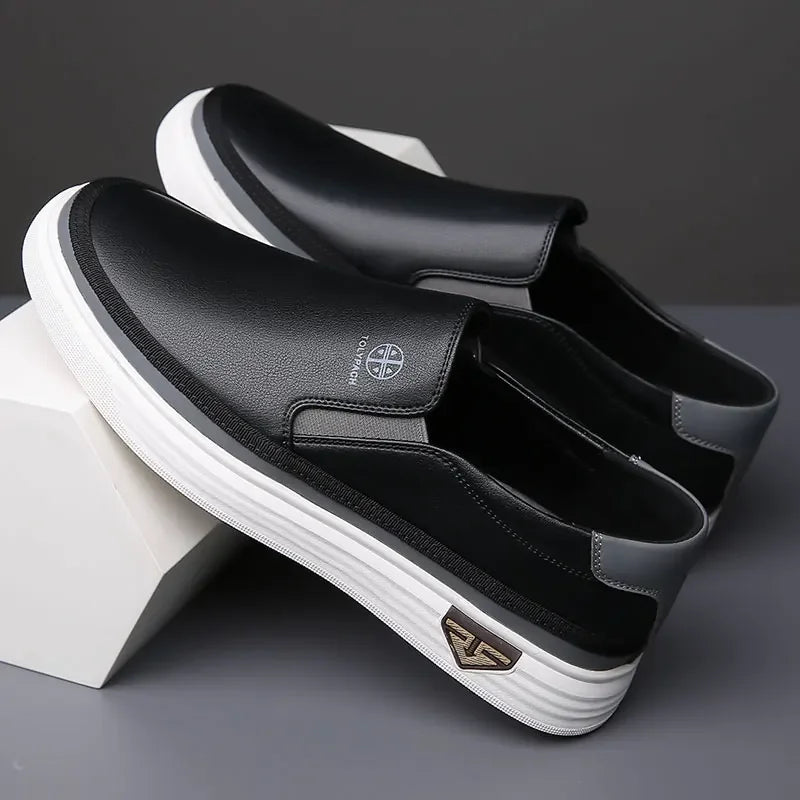 Leren Slip-On Schoenen – Echt Leer & Comfortabele Instappers voor Heren en Dames