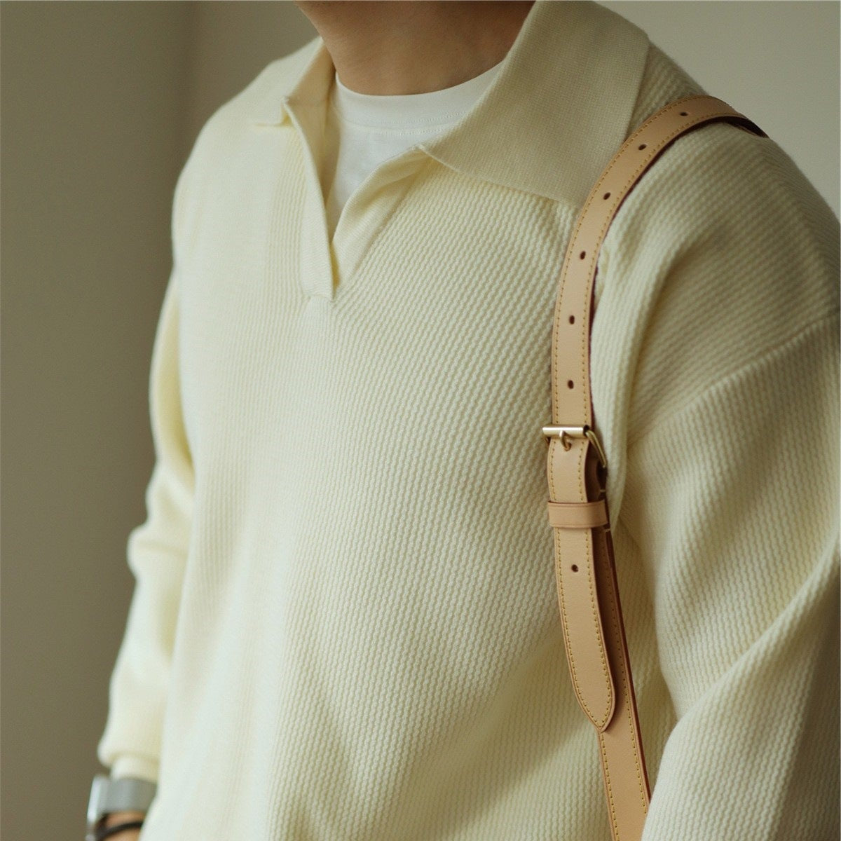 Heren Gebreide Polo – Zachte, Ademende en Stijlvolle Knit Polo