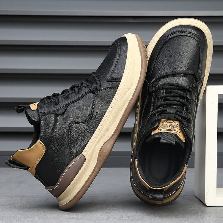 Italiaanse Leren Sneakers voor Heren – Luxe Handgemaakt Design met Comfortabele Pasvorm