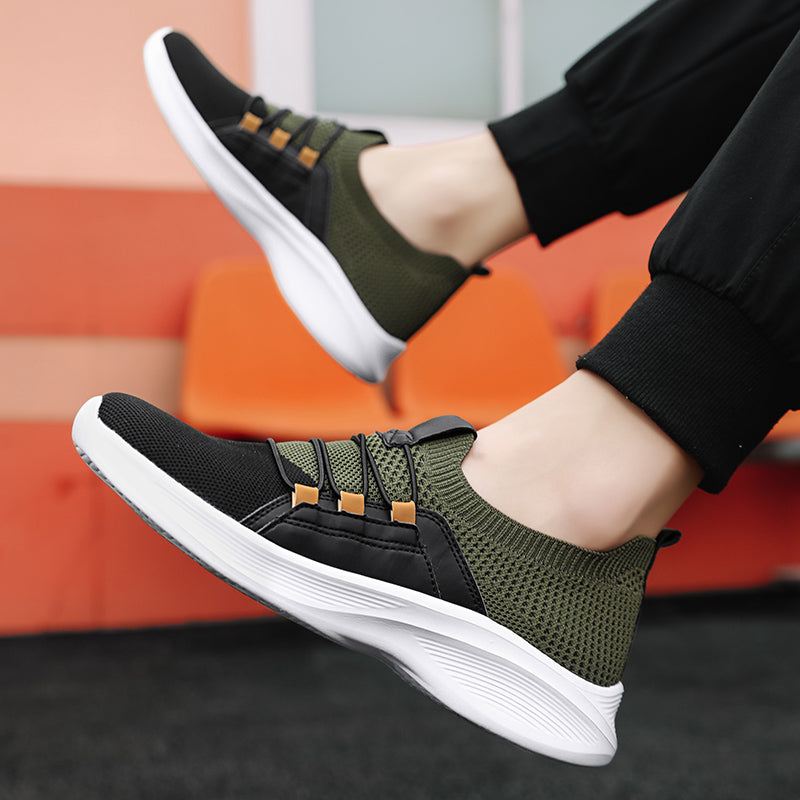 Orthopedische Gebreide Sneakers – Ademend Instap Wandelschoenen met Comfortabele Inlegzool & Antislip Zool