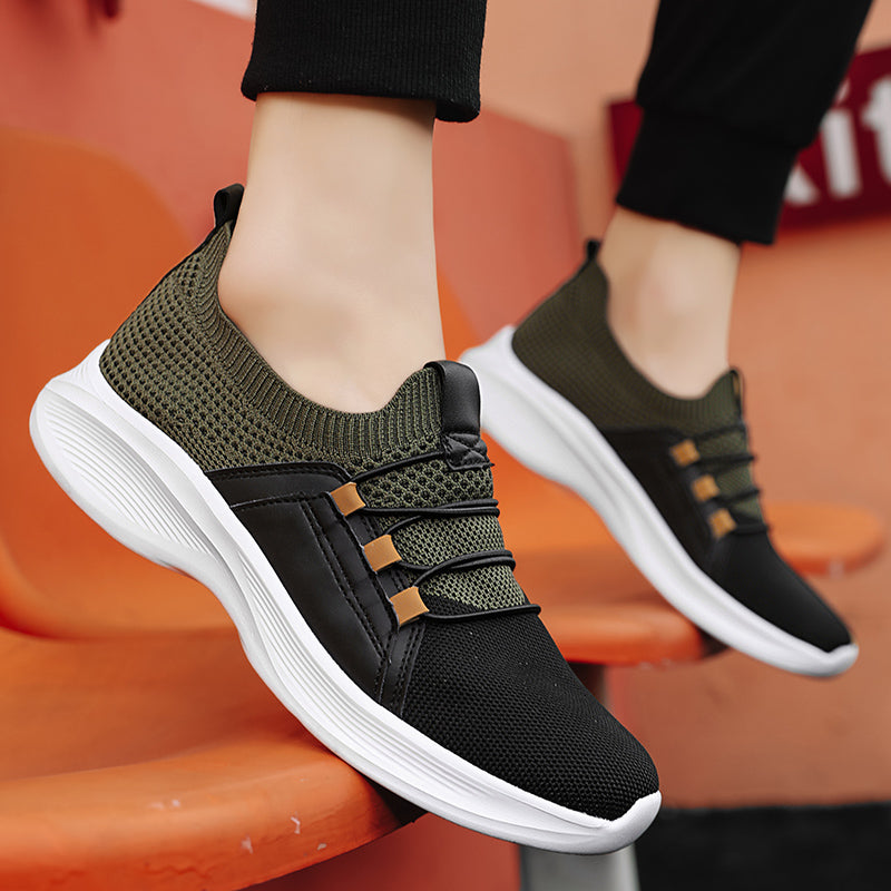 Orthopedische Gebreide Sneakers – Ademend Instap Wandelschoenen met Comfortabele Inlegzool & Antislip Zool