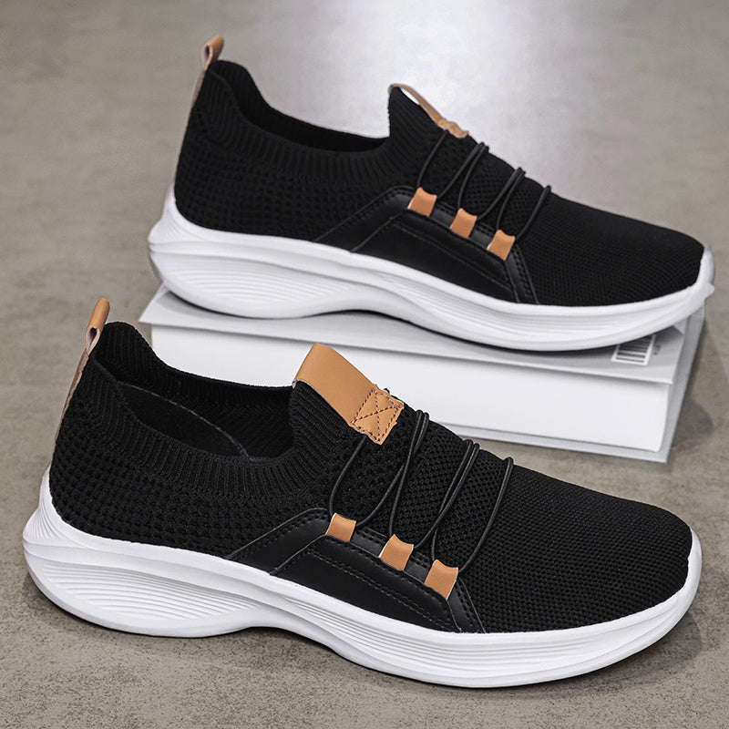 Orthopedische Gebreide Sneakers – Ademend Instap Wandelschoenen met Comfortabele Inlegzool & Antislip Zool