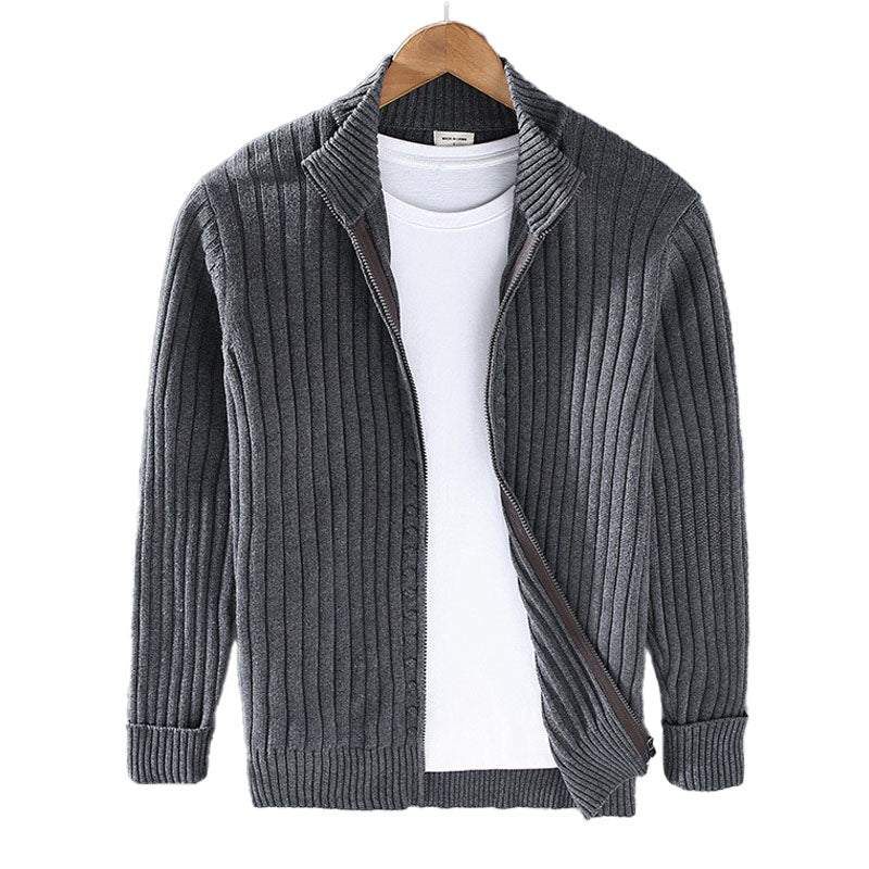 Luxe Zip Cardigan – 100% Biologisch Katoen, Ademend & Comfortabel Vest