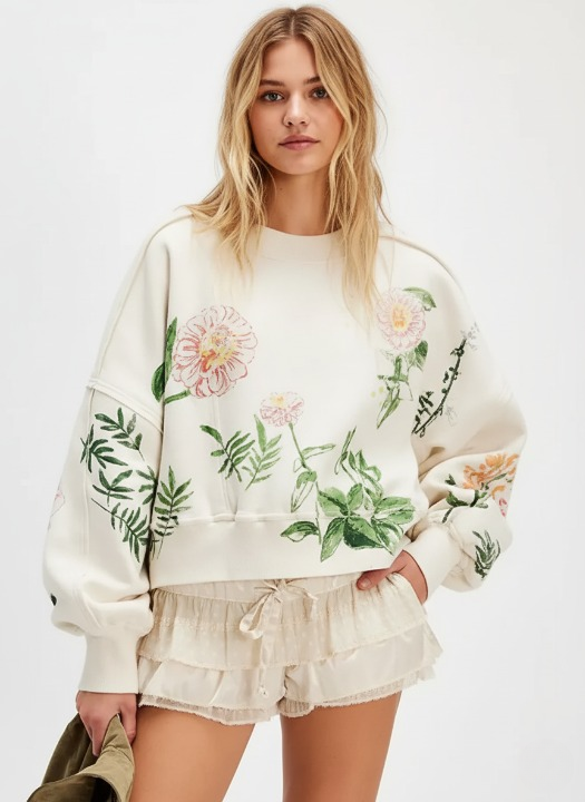 Sweatshirt met Verlaagde Schouders – Comfortabele & Trendy Casual Trui