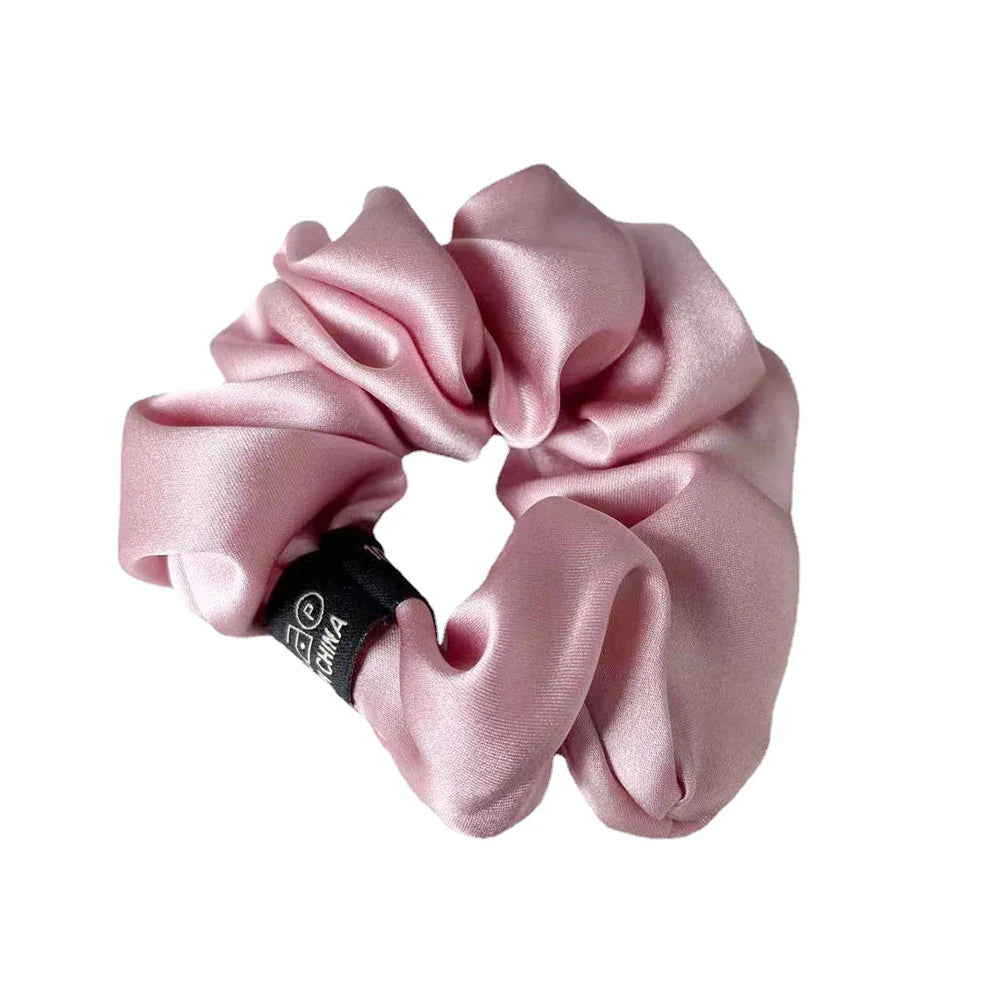 Zijde Haar Scrunchie met Zilverionen Bescherming – Zacht, Antibacterieel en Haarsafe