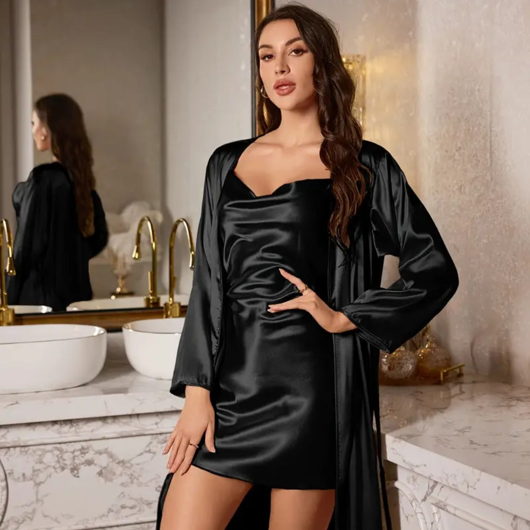 2-Delige Dames Pyjamaset – Zachte & Elegante Loungewear voor Valentijn en Dagelijks Comfort