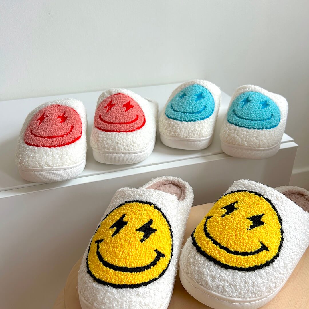 Flash Happy Face Gezellige Pantoffels – Vrolijke & Comfortabele Slippers