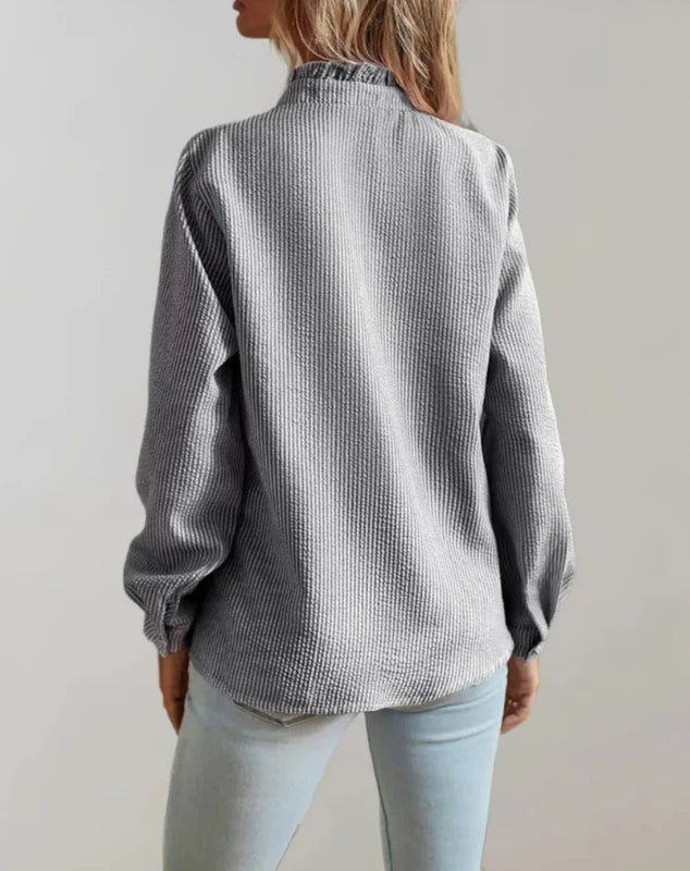 Losse blouse met kraag 10