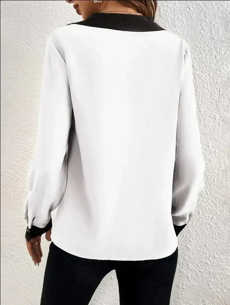 Elegante Dames Business Blouse – Ademend, Strijkvrij en Professioneel Comfort