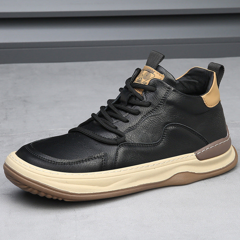 Italiaanse Leren Sneakers voor Heren – Luxe Handgemaakt Design met Comfortabele Pasvorm