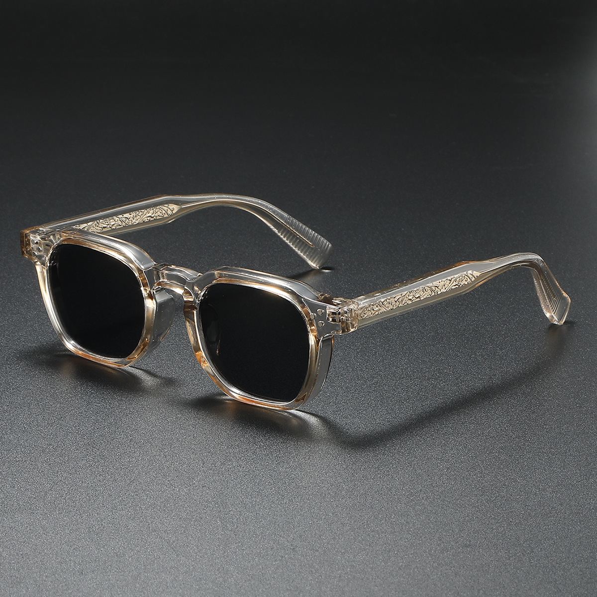 Retro Zonnebril – Vintage Vierkant Montuur & UV400 Bescherming
