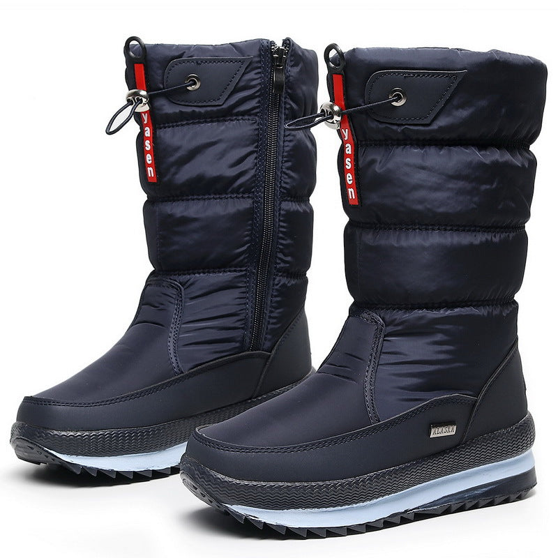 Premium Waterdichte Nepbont Dames Sneeuwlaarzen – Antislip & Warme Winterboots