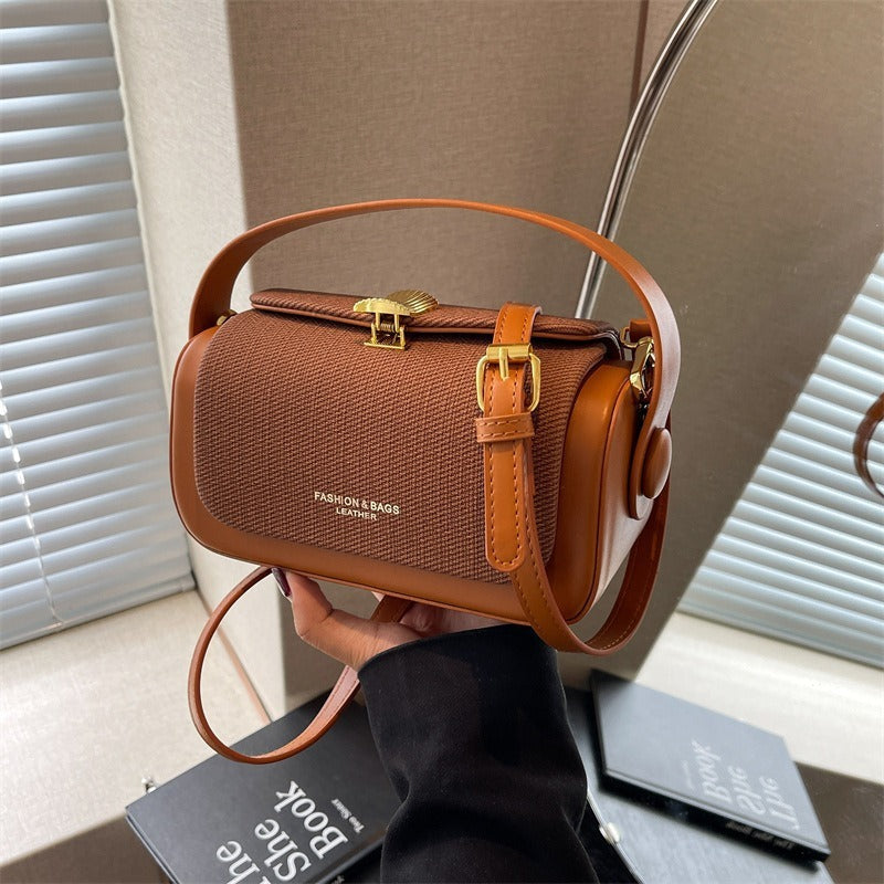 Elegante PU Leren Mini Tas | 2-in-1 Crossbody en Schouderhandtas voor Dagelijkse Outfits