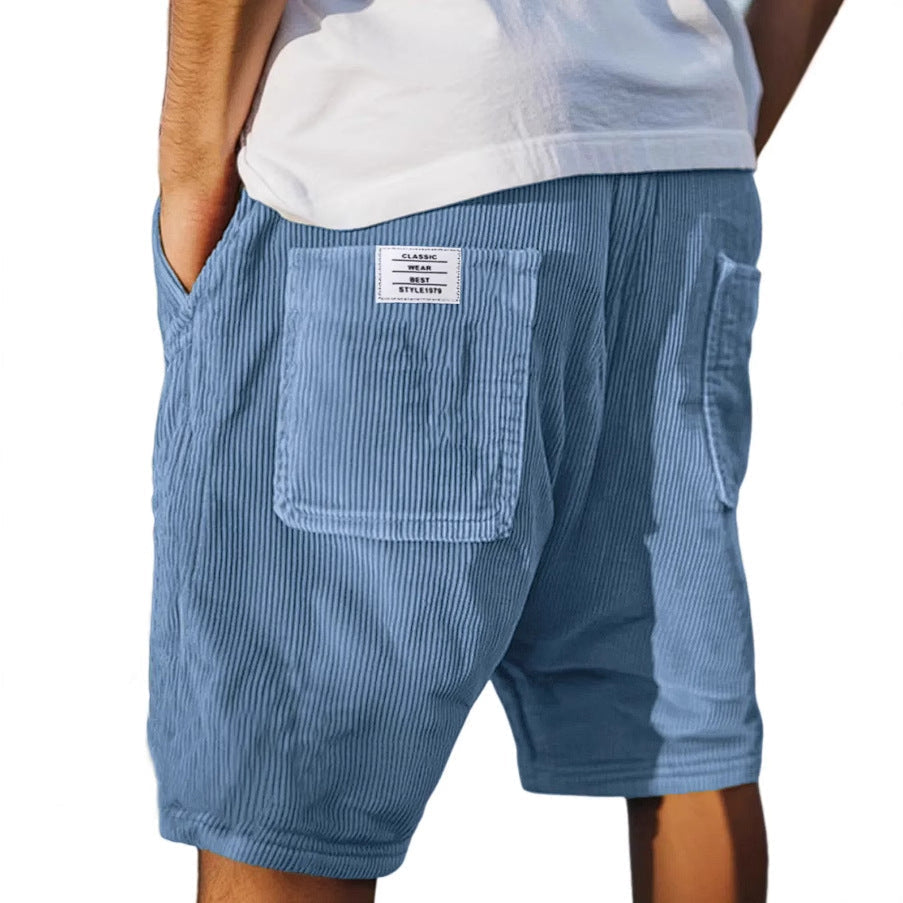 Velours Shorts Heren – Zachte Geribbelde Stof, Comfortabele Pasvorm & Stijlvolle Look