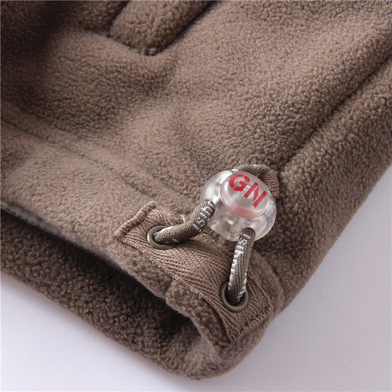 Ultiem Warme Polyester Fleece Jas – Winddichte Unisex Winterjas met Opstaande Kraag