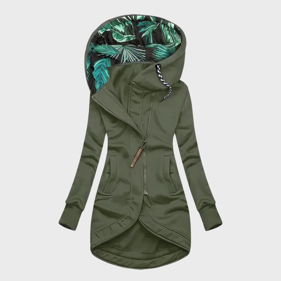Chique Dames Winterjas met Capuchon – Comfortabele Getailleerde Jas met Windbescherming