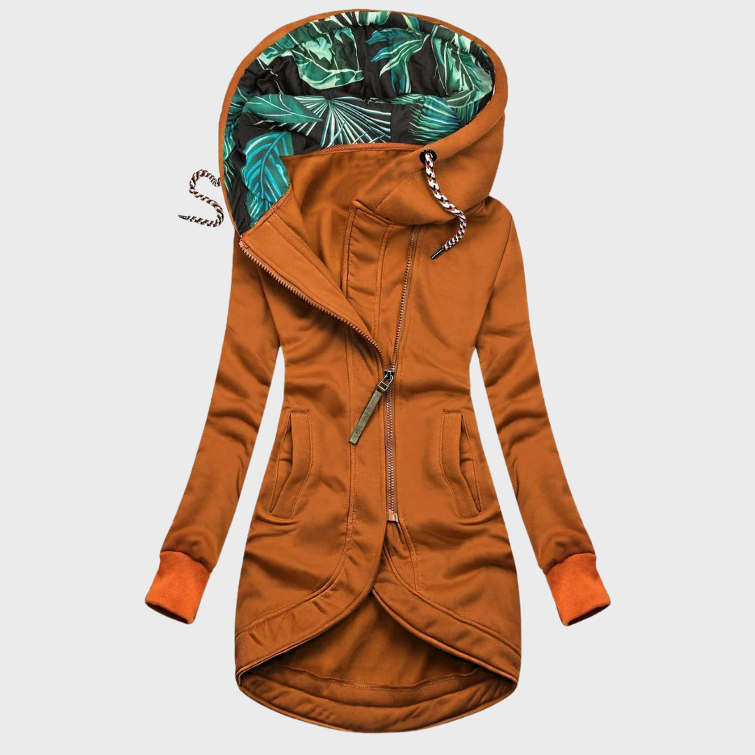 Chique Dames Winterjas met Capuchon – Comfortabele Getailleerde Jas met Windbescherming