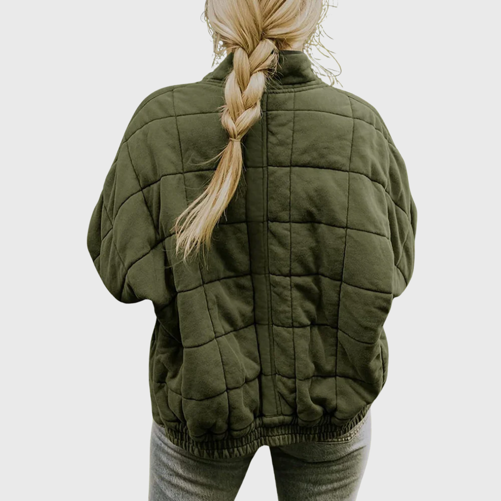 Elegante Jas – Lichtgewicht Gewatteerde Winterjas met Oversized Pasvorm & Stijlvolle Details