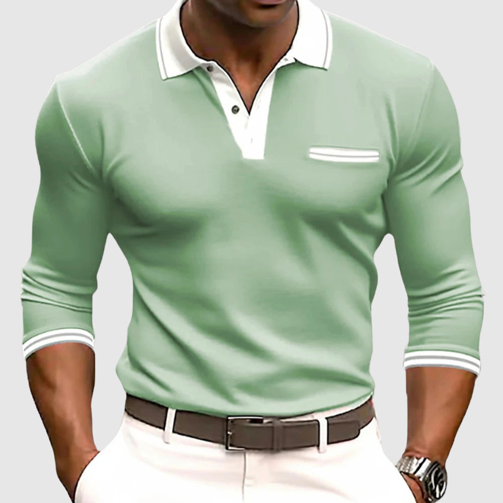 Active Edge Shirt – Stijlvol Herenoverhemd met Contrasterende Details