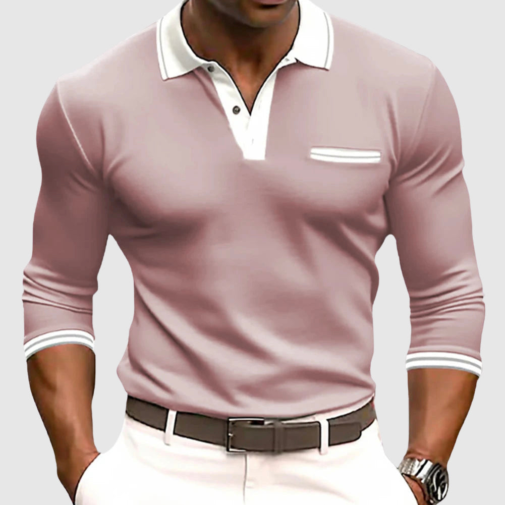 Active Edge Shirt – Stijlvol Herenoverhemd met Contrasterende Details