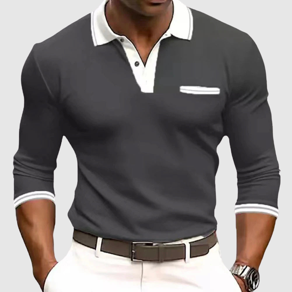 Active Edge Shirt – Stijlvol Herenoverhemd met Contrasterende Details