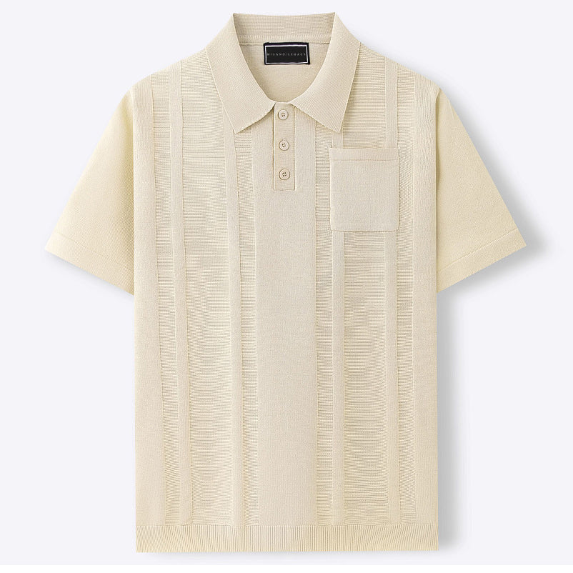 Commute Polo Shirt – Luxe IJszijde Polo voor Moderne Gentleman