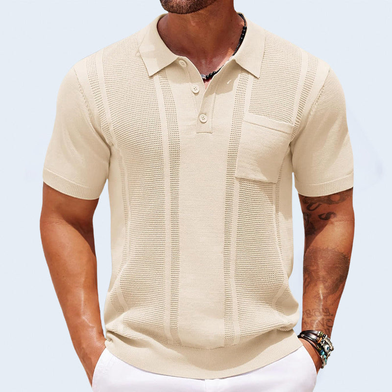 Commute Polo Shirt – Luxe IJszijde Polo voor Moderne Gentleman