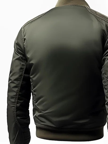 Gridlock Bomberjack – Stoer Heren Jack met Duurzaam Canvas & Functioneel Design