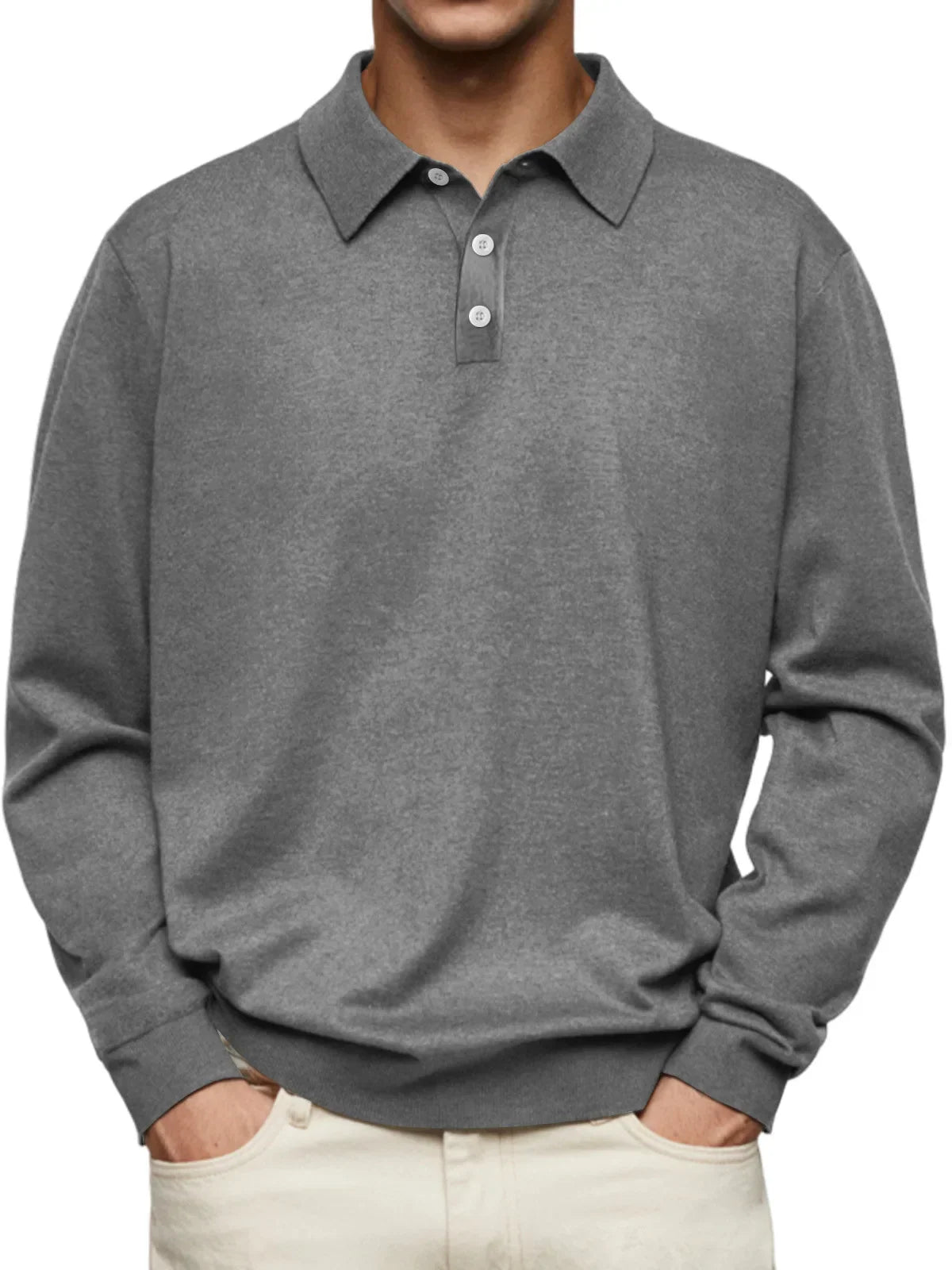 Polo Casual met Lange Mouwen – Stijlvolle Herenpolo voor Comfort & Smart-Casual Looks