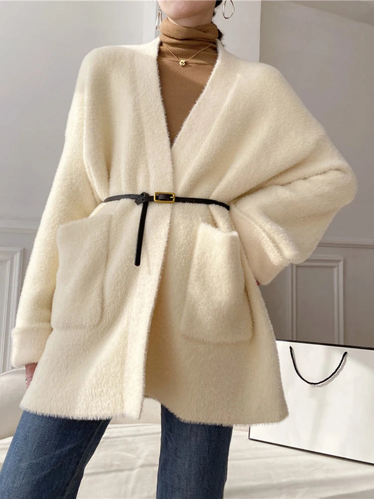Pluche Wikkelvest | Ultiem Zacht Shawl-Style Loungewear met Zakken & Duimgaten
