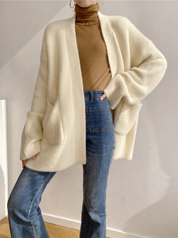 Pluche Wikkelvest | Ultiem Zacht Shawl-Style Loungewear met Zakken & Duimgaten