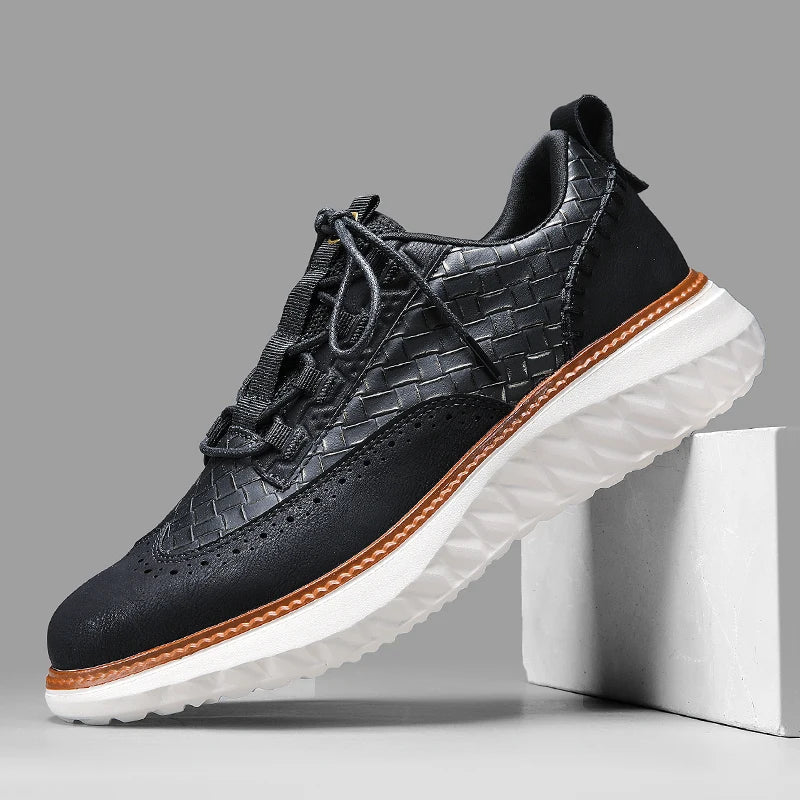 Lichtgewicht Leren Sneakers met Orthopedisch Voetbed – Ademend & Comfortabel Schoeisel voor de Hele Dag