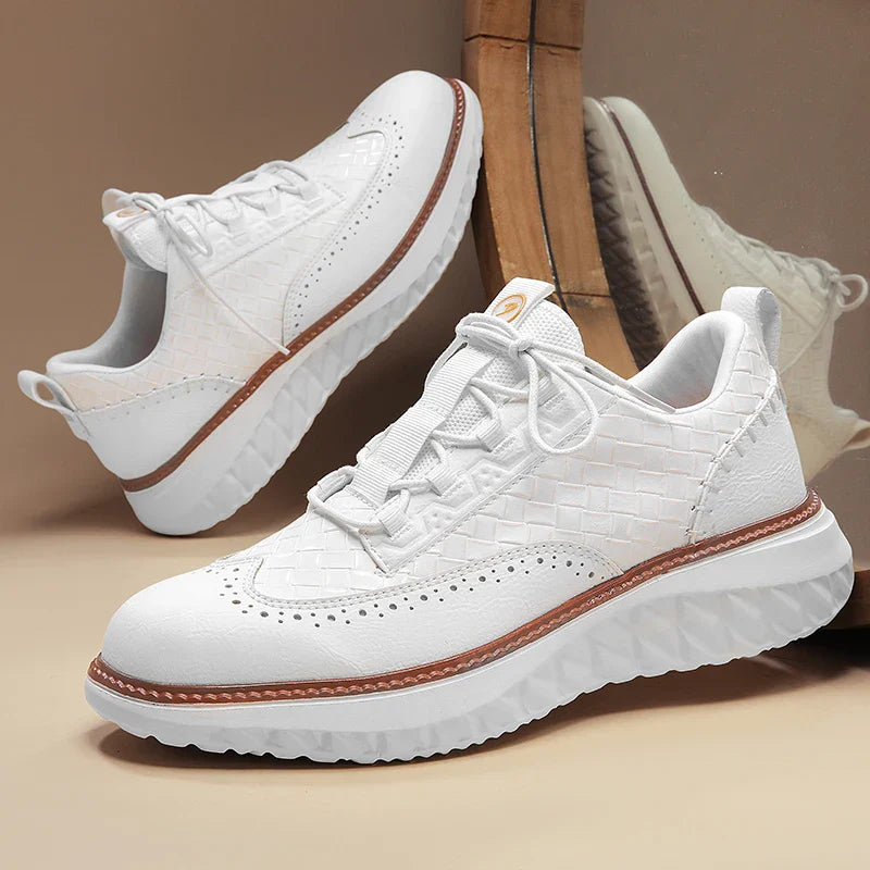 Lichtgewicht Leren Sneakers met Orthopedisch Voetbed – Ademend & Comfortabel Schoeisel voor de Hele Dag