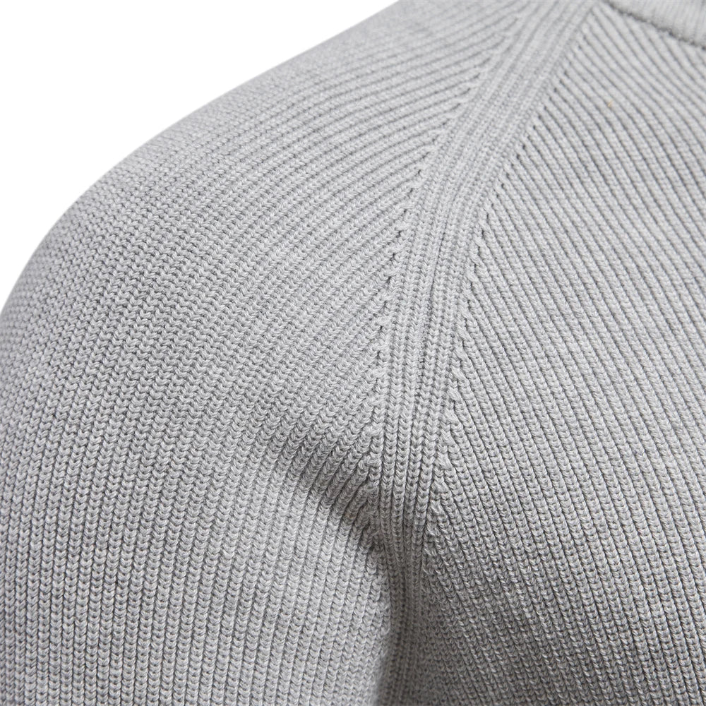 Luxe Wol Half-Zip Trui voor Heren – 100% Wol, Stijlvolle Regular Fit & Comfortabel Design