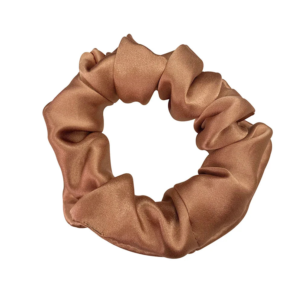 Zijde Haar Scrunchie met Zilverionen Bescherming – Zacht, Antibacterieel en Haarsafe