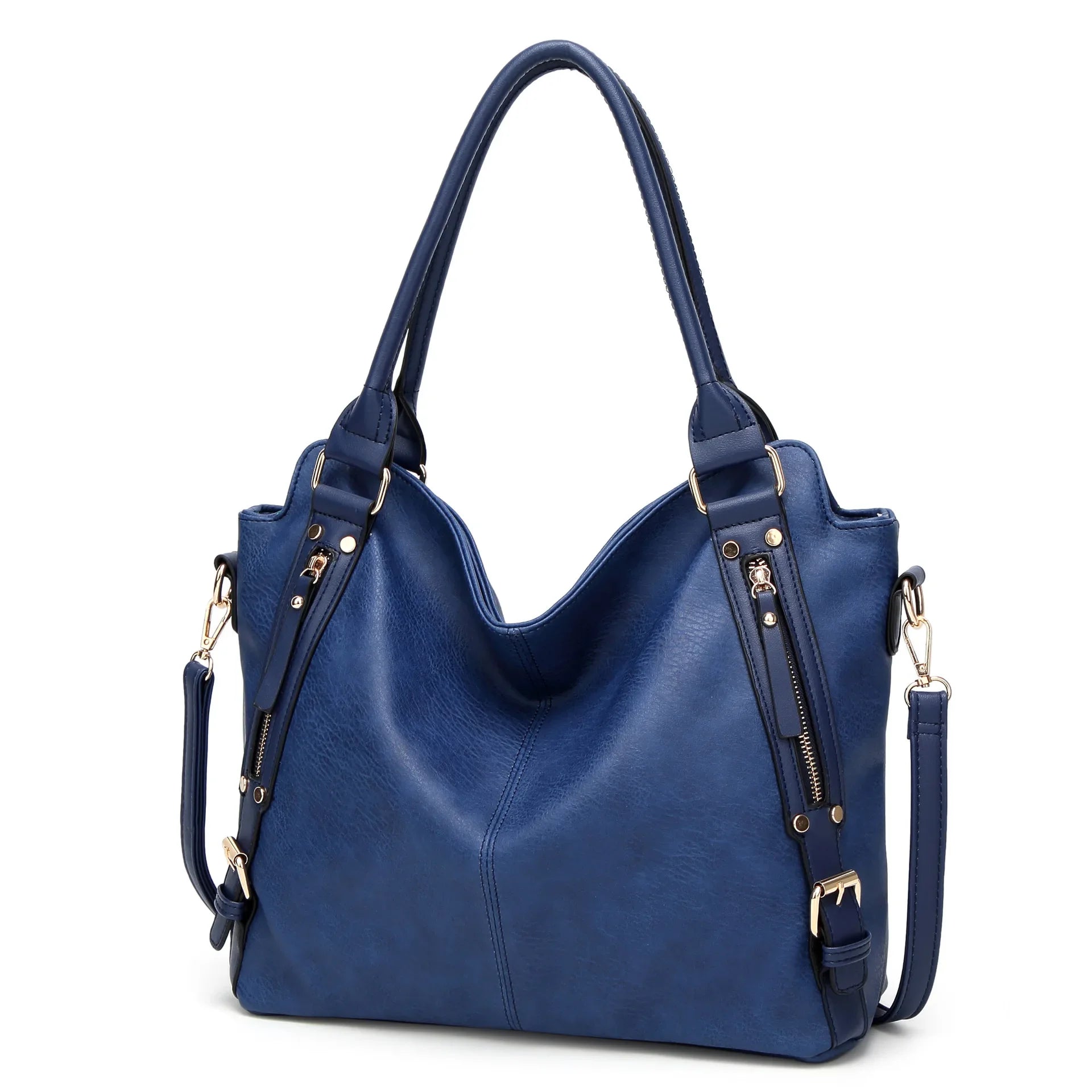 Modieuze Dames Crossbody Tas – Zachte Leerlook, Multi-Vakken Casual Shopper