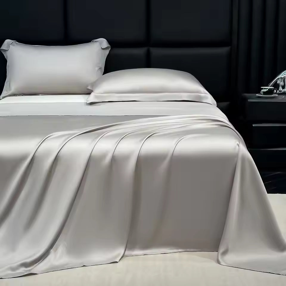 Luxueuze Satijnen Lakenenset – Zacht, Glad en Kreukvrij Beddengoed voor Comfortabele Slaap