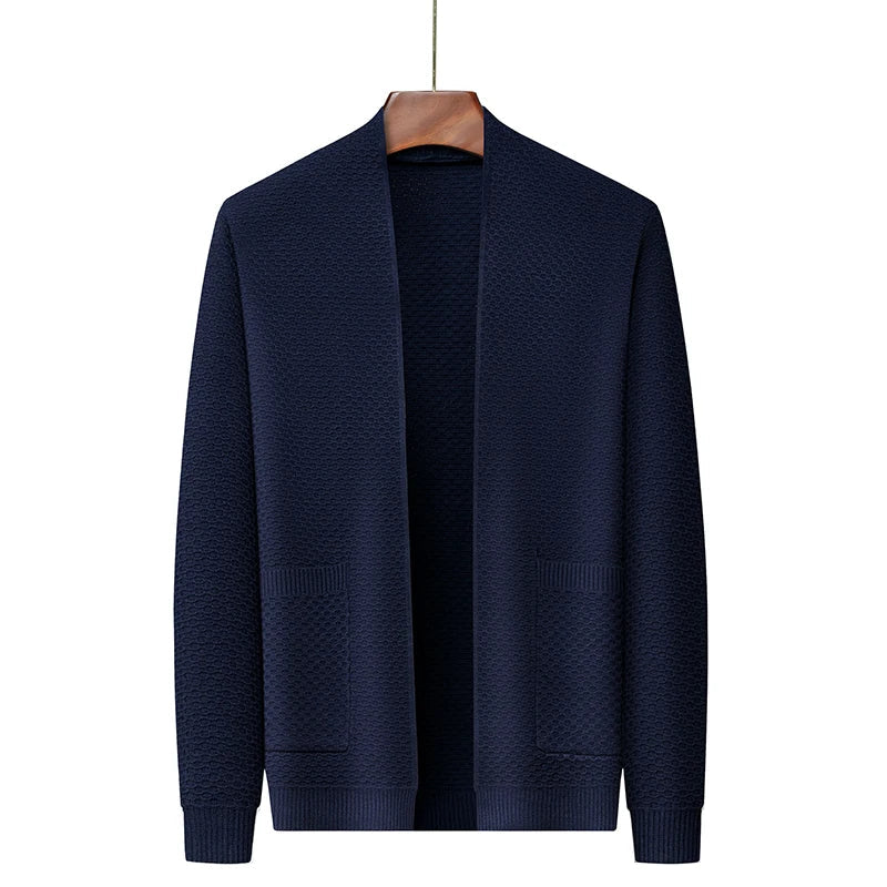Elegante Jacquard Herfstjas – Zacht, Getextureerd & Warm voor Koele Dagen