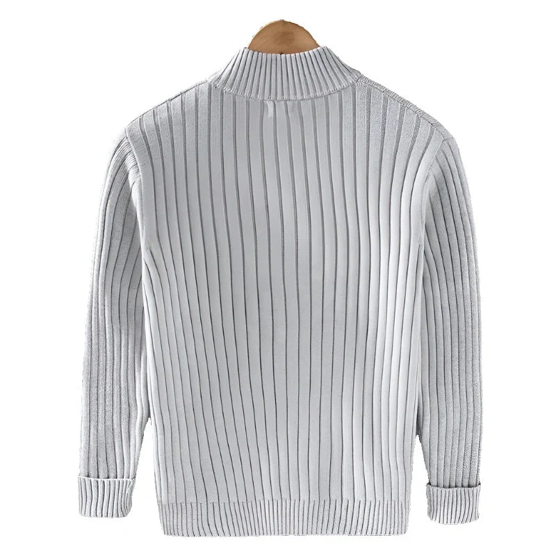Luxe Zip Cardigan – 100% Biologisch Katoen, Ademend & Comfortabel Vest